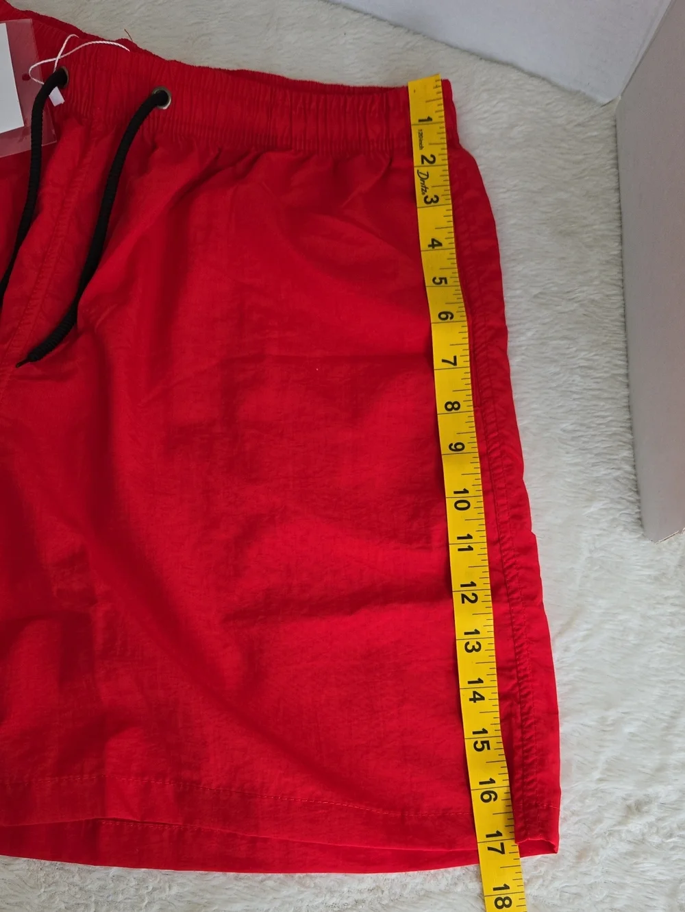 NWT BINGFUFOXS Men’s Red Swim Trunks Board Shorts Size 4XL